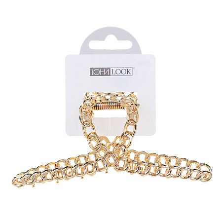 Краб для волос ЮНИLOOK, 11см, сплав, 6 дизайнов, ACS-107