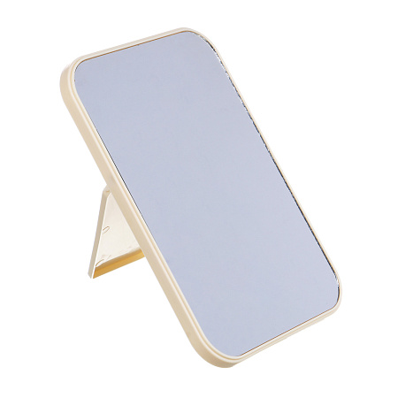 Зеркало настольное тм ЮНИLOOK, пластик, стекло, 20,5х14см, 2 цвета