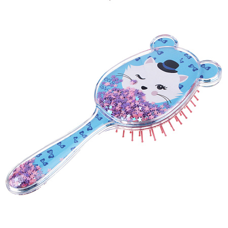 ЮНИLOOK Расческа массажная детская, пластик, 20x7,5см, 2-3 дизайна, арт.1