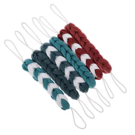 Мочалка косичка тм ЮL банная, полиэтилен, 70гр, 4-6 цветов