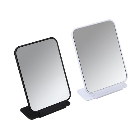 ЮНИLOOK Рефлект Зеркало настольное, пластик, стекло, 20,5х14,5см, 2 цвета