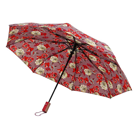 Зонт женский, полуавтомат, сплав, пластик, полиэстер, 55см, 8 спиц, 4 цвета, арт.6