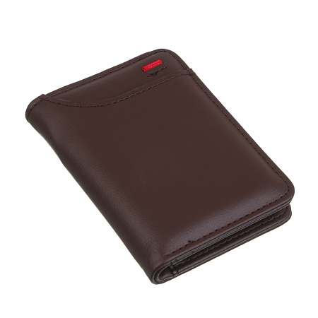 Кардхолдер для карт и купюр 8 слотов тм ЮL Diplomat, ПУ, 11х8 см, 2 цвета