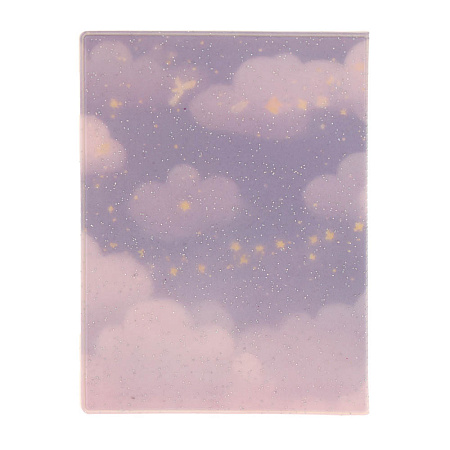 Обложка на паспорт тм ЮL с блестками, ПВХ, 13,6х9,5см, 6 дизайнов