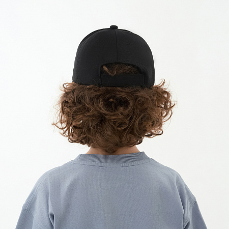 GALANTE Кепка детская, р.52, 30% хлопок, 70% полиэстер, черный, ВЛ25-02, #1