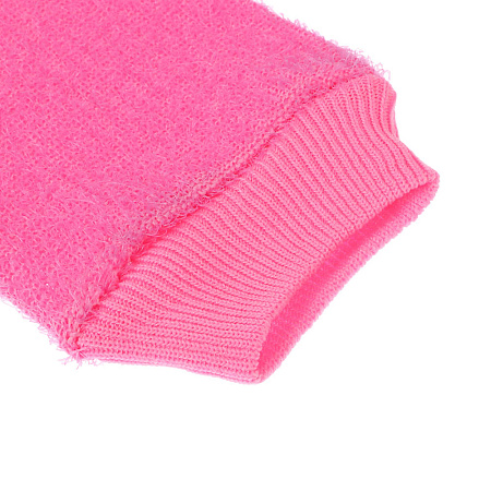 ЮL Мочалка рукавица банная с отшелушивающим эффектом, полипропилен,  11х19см, 6-12 цветов