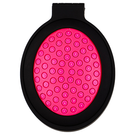 Расческа дорожная тм ЮНИLOOK, с зеркалом пластик, стекло, 6х8см, 4 цвета