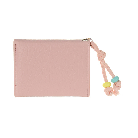 Кошелек для карт и купюр 9 отделений с декором тм ЮL Star, ПУ, металл, 10,5х8х2см, 3 цвета, С572-006