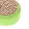 ЮL Мочалка банная объемная овальная на поролоне, рами, хлопок, 14,5х11х4,5см, 3 цвета, МЭ24-01