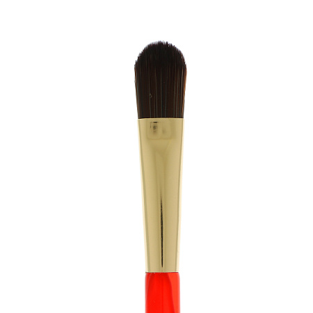 ЮНИLOOK Кисть для растушевки теней, акрил, металл, ворс нейлон, 16,6см, 3 цвета