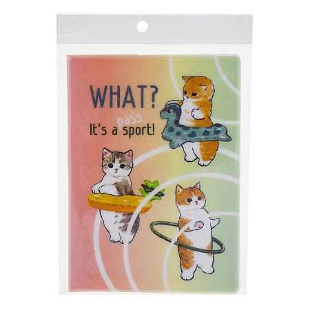 Обложка на паспорт тм ЮL с блестками, ПВХ, 13,6х9,5см, 6 дизайнов