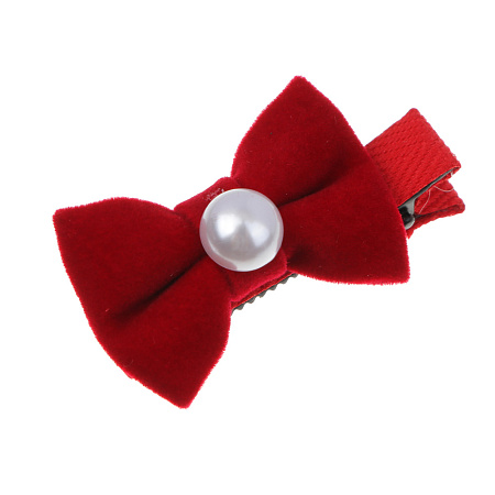 ЮНИLOOK Зажим для волос 2шт, сплав, полиэстер, 5см, 3 дизайна, ACS-135нг