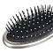 Расческа массажная тм ЮНИLOOK Классика, пластик, 23,8х6см, черно-серая