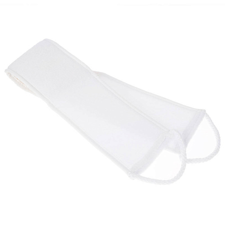 ЮL Мочалка лента банная с ручками с эффектом пилинга, сизаль, полиэстер, поролон, 68х10см, 3 цв.