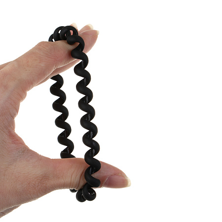 Резинки-пружинки для волос ЮНИLOOK,  3шт, d5-5,5см, пластик, 2 цвета, ACS-101