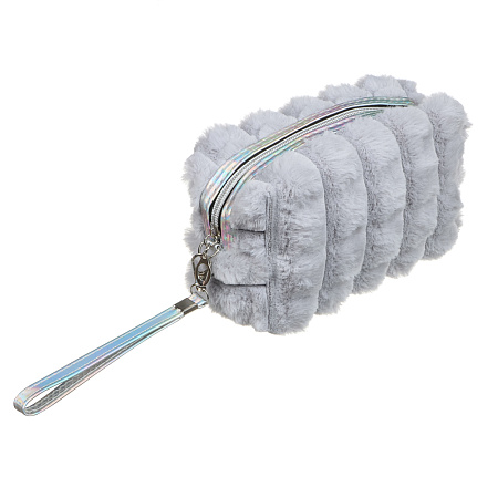 ЮL Косметичка из искусственного меха Флаффи, 100% ПЭ, 18х10х7см, 2 цвета