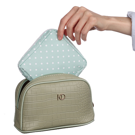 Мини-органайзер для гигиенических средств ЮL, полиэстер, 12x12x5,5см, 4-6 дизайнов