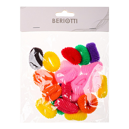 BERIOTTI Набор резинок для волос 24шт, полиэстер, 3см, арт.FG-3009