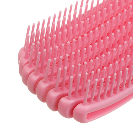 Расческа массажная веерная тм ЮНИLOOK, 23 см, пластик, 4 цвета