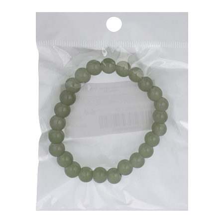 ЮНИLOOK Браслет кошачий глаз, d7см, d бусин 0,8мм, 6 цветов, стекло, #1