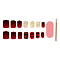 ЮНИLOOK Набор накладных ногтей на клеевой основе, 24 пластины однотонные, 6 пластин с декором