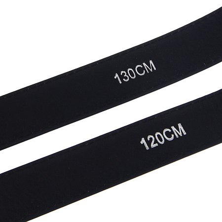 ЮL Ремень мужской, ПУ, металл, 120/130х3см, черный, РМ24-02