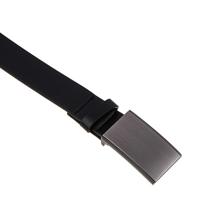 ЮL Ремень мужской, ПУ, металл, 120/130х2,8см, черный, РМ2023-6