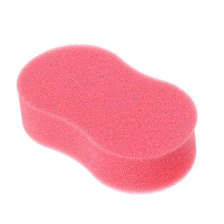 Губка для тела "Восьмёрка" тм ЮL, поролон, 14,7x8,2x3,7 см (+/-5мм), цвета микс