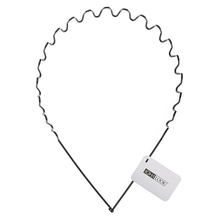 Ободок для волос ЮНИLOOK, 0,5-1,7см, металл, 3 дизайна, ACS-103