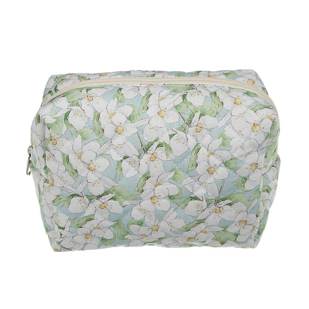 Косметичка "Цветочки" тм ЮL, 17х11х10 см, полиэстер, 3 дизайна