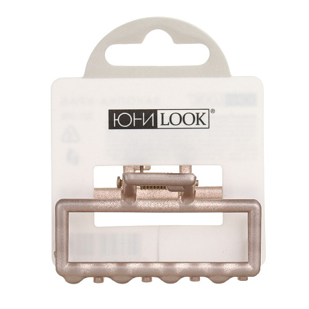 ЮНИLOOK Краб для волос, 5см, металл, пластик, 2 дизайна, ACS-47