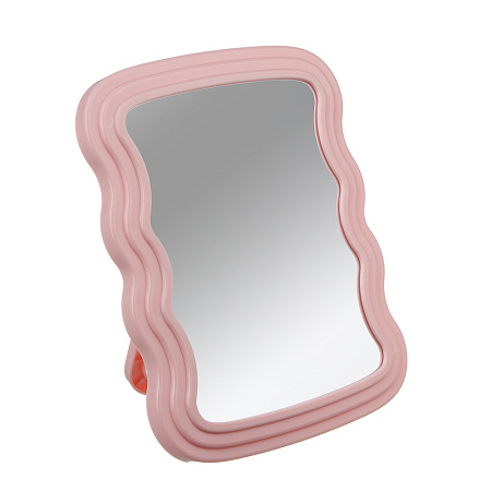 Зеркало настольное  тм ЮНИLOOK Софтлайн, пластик, стекло, 20,5х16см, 3 цвета