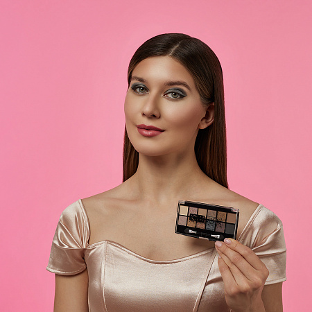ЮНИLOOK Тени 12-ти цветные, 14 г, Тон 02