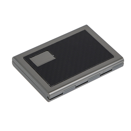 Кардхолдер книжка с защитой от считывания 6 слотов тм ЮL, алюминий, пластик, 9,8х6,5 см, 3 цвета