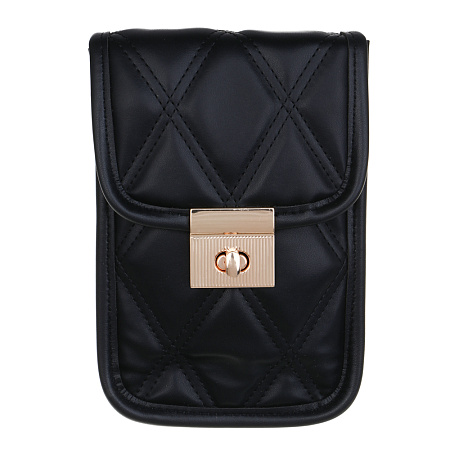 ЮL Кватра Сумка кроссбоди стеганная на длинном ремне, ПУ, 19х13х4см, 2 цвета, КЖС24-21