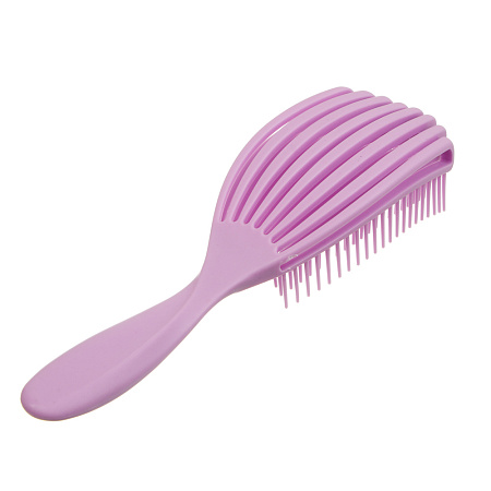 Расческа массажная веерная тм ЮНИLOOK, 23 см, пластик, 4 цвета