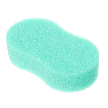 Губка для тела "Восьмёрка" тм ЮL, поролон, 14,7x8,2x3,7 см (+/-5мм), цвета микс