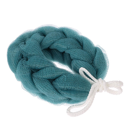 Мочалка косичка тм ЮL банная, полиэтилен, 70гр, 4-6 цветов