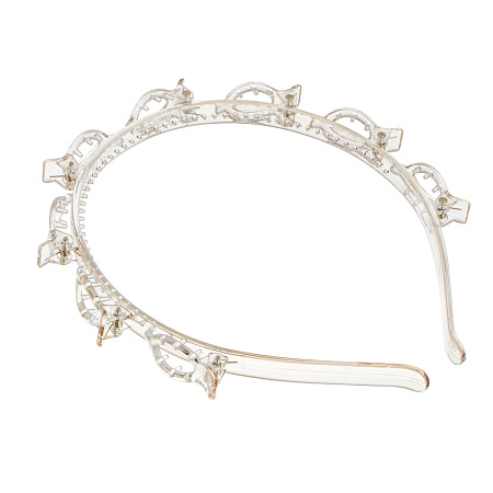 Ободок с крабиками для волос, тм ЮНИLOOK, 14,5x1,5см, полистирол, 1 цвет, #17