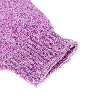 Мочалка перчатка тм ЮL с отшелушивающим эффектом, полиэстер, 18см, 5 цветов, МС24-06