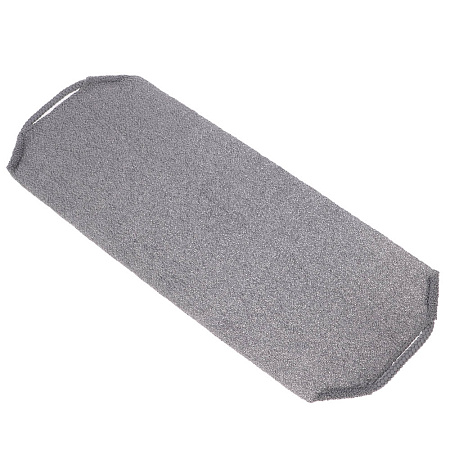 ЮL Мочалка пилинг японская для бани и душа с ручками, жесткая, полиэстер, 45х19см, 4 цвета, МС24-07