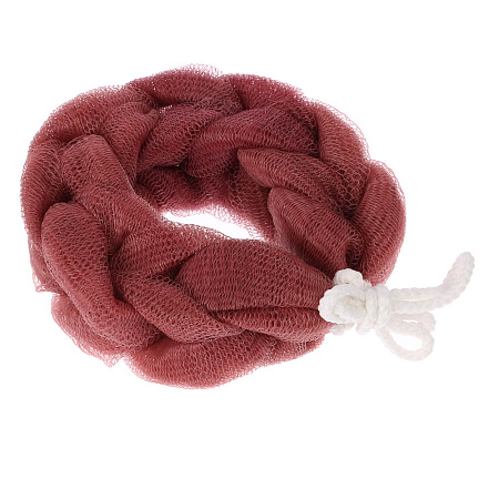 Мочалка косичка тм ЮL банная, полиэтилен, 70гр, 4-6 цветов