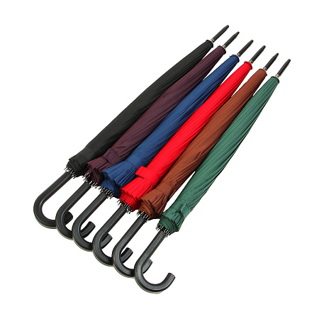 Зонт-трость универсальный, металл, пластик, эпонж, d105см, 16 спиц, 4 цвета