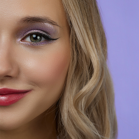 ЮНИLOOK Шайн Глиттерные тени, 2,5г, тон 03, лавандовый