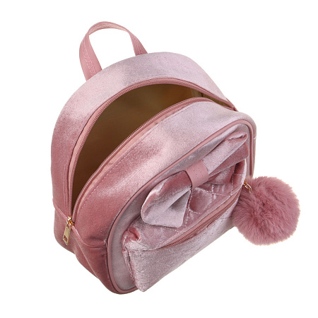 ЮL Рюкзак детский, полиэстер, ПВХ, 23х20х9см, цвет розовый, МП-12