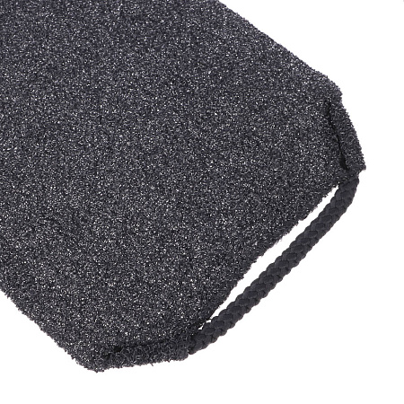 ЮL Мочалка пилинг японская для бани и душа с ручками, жесткая, полиэстер, 45х19см, 4 цвета, МС24-07