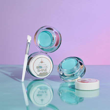 ЮНИLOOK Шайн Подводка гелевая с кистью, 3,8г, тон 02, бирюзовый