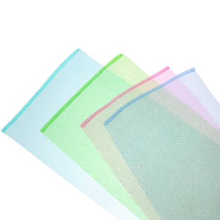 ЮL Мочалка пилинг японская средней жесткости, нейлон, акрил, 30х90см, 4 цвета