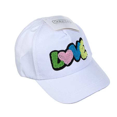 GALANTE Кепка детская, р.54, 30% хлопок, 70% полиэстер, белый, ВЛ25-03, #1