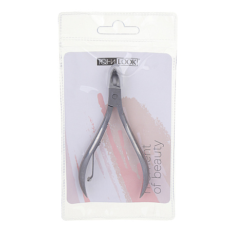 ЮНИLOOK Кусачки маникюрные для кутикулы с одинарной пружиной, длина лезвий 10мм, сталь, 9,5см, #8711